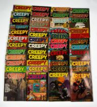 A large quantity of CREEPY, HORROR, comics/magazines, pub by WARREN PUBLISHING, various issues no