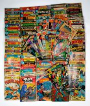 A large quantity of COMICS, almost exclusively DC, mainly BRONZE AGE various characters and issues