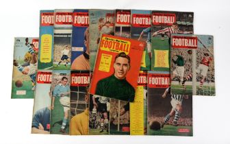 EIGTHEEN CHARLES BUCHAN'S FOOTBALL MONTHLYS, from January 1955 - June 1956