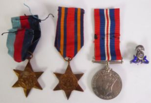 THREE WORLD WAR II SERVICE MEDALS, comprising a 1939-1945 Star, a Burma Star and a 1939-1945 War