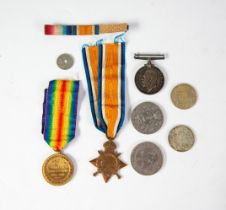 SET OF THREE WORLD WAR I SERVICE MEDALS, awarded to 15656 SJT D McNabb, Cheshire Regiment, viz