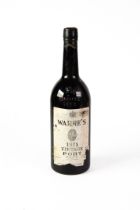 BOTTLE OF WARRE’S VINTAGE PORT, 1975, label grubby and with tears and losses