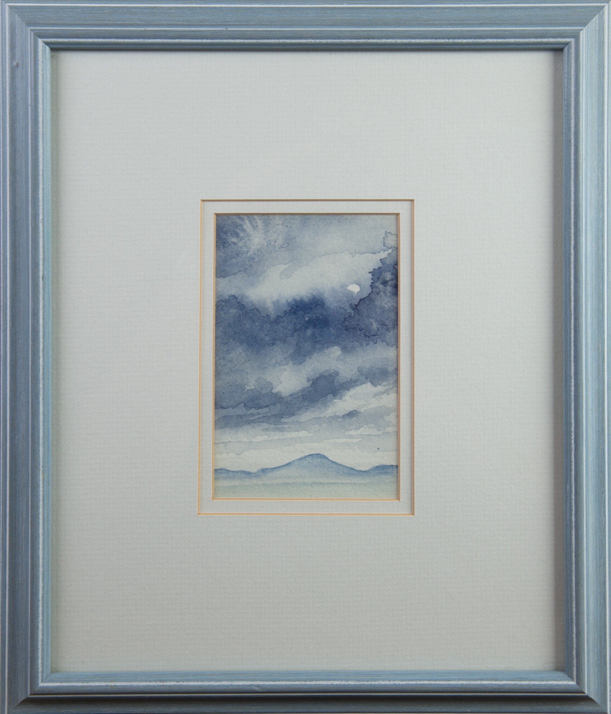 TREVOR GRIMSHAW (1947-2001) WATERCOLOUR Landscape in Blue Unsigned Provenance: Clarke Art Ltd 5 ¼" x - Image 2 of 2