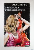 ALEX WEAVER (MODERN) MIXED MEDIA ON CANVAS ‘Beautiful Stranger’ Signed, titled to gallery label