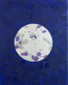ROSE FELLER (1975) MIXED MEDIA ON CANVAS Untitled, abstract In tones of purple and silver Signed,