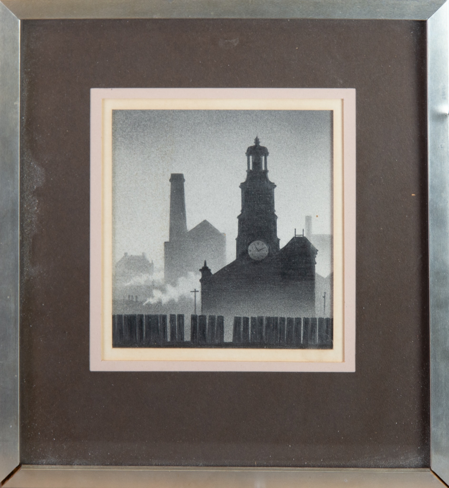 TREVOR GRIMSHAW (1947-2001) GRAPHITE ‘City’ Signed, titled and dated 1982 verso 5 ½” x 5” (14cm x - Image 2 of 4