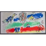 MARC CHAGALL (Rus. Fr. 1887-1985) COLOUR LITHOGRAPH ‘Fleuve Vert’ or the green river, executed in