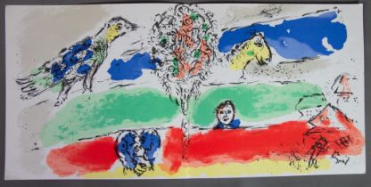 MARC CHAGALL (Rus. Fr. 1887-1985) COLOUR LITHOGRAPH ‘Fleuve Vert’ or the green river, executed in