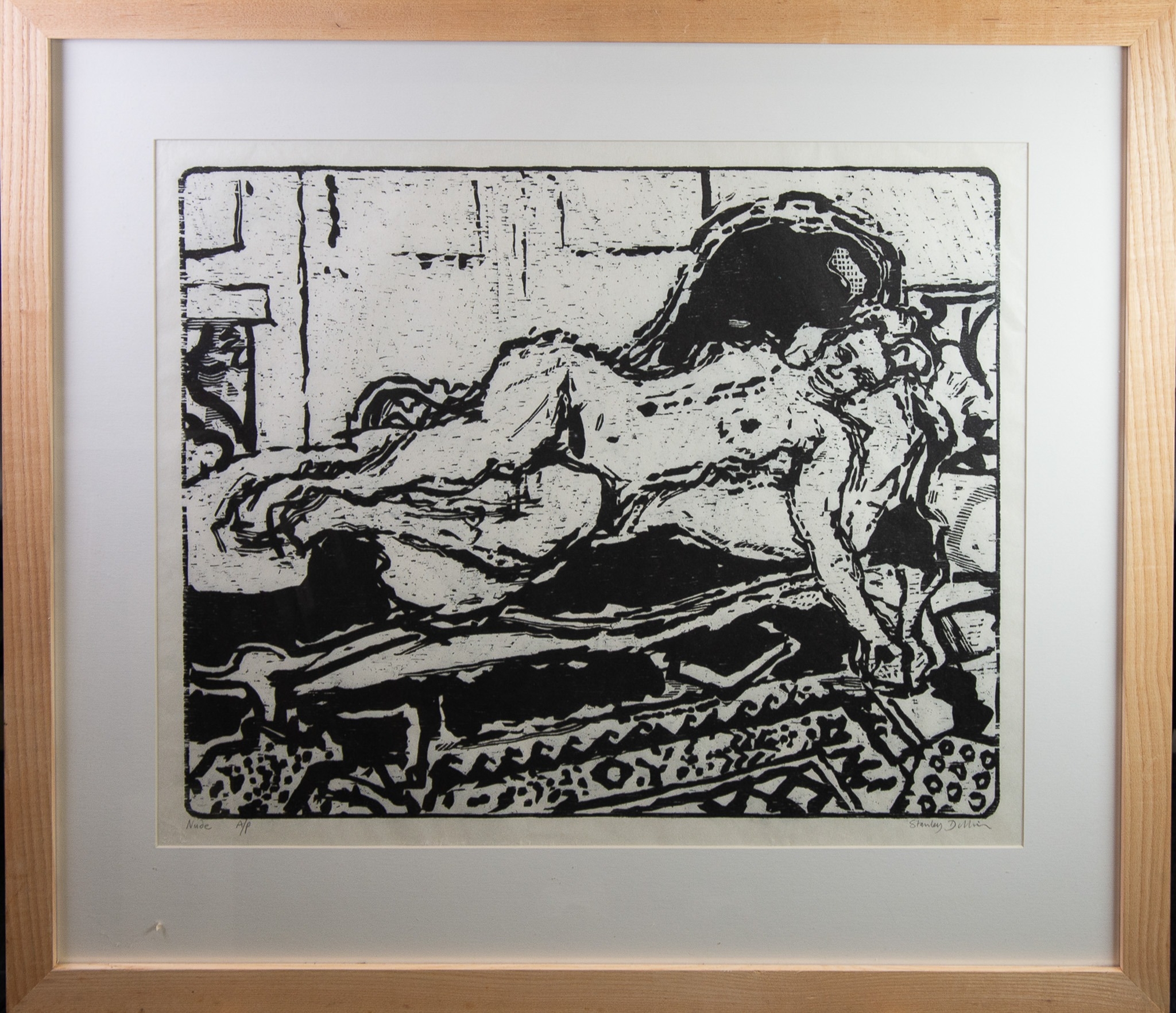 STANLEY DOBBIN (1932-2021) THREE SIGNED ARTIST PROOF WOOD CUTS ‘Nude’ 20” x 25” (50.8cm x 63.5cm) ‘ - Image 7 of 8