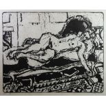 STANLEY DOBBIN (1932-2021) THREE SIGNED ARTIST PROOF WOOD CUTS ‘Nude’ 20” x 25” (50.8cm x 63.5cm) ‘