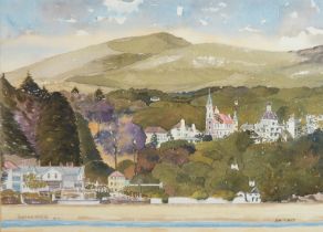 JEAN MORGAN ROBERTS (TWENTIETH/ TWENTY FIRST CENTURY) TWO WATERCOLOURS ‘Portmerion’, No. 1 Signed