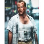 NICK HOLDSWORTH (MODERN) MIXED DIGITAL MEDIA ON BOARD ‘John McClane’ Signed, titled to gallery label