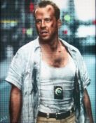 NICK HOLDSWORTH (MODERN) MIXED DIGITAL MEDIA ON BOARD ‘John McClane’ Signed, titled to gallery label