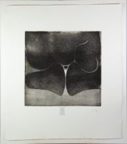 VICTOR PASMORE (1908-1998) ARTIST SIGNED ETCHING WITH BLACK AQUATINT ‘When the Curtain Falls…..’