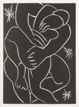 † HENRI MATISSE (1869 - 1954) LINOCUT Tangled Figures Numbered in pencil 71/100 and blind stamped