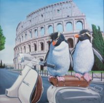 STEVE TANDY (b.1973) ARTIST SIGNED LIMITED EDITION COLOUR PRINT ‘Roman Holiday’ (150/150) with