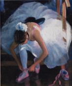 SHEREE VALENTINE DAINES (1959) ARTIST SIGNED LIMITED EDITION COLOUR PRINT ‘The Pink Slipper’ (47/