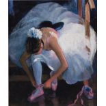 SHEREE VALENTINE DAINES (1959) ARTIST SIGNED LIMITED EDITION COLOUR PRINT ‘The Pink Slipper’ (47/