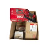TWO HAND HELD COMPRESSED AIR STAPLE GUNS- SENCO SFT10XP, in box, CLARKE AIR CSG1C and ANOTHER, in