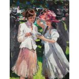 SHEREE VALENTINE DAINES (1959) ARTIST SIGNED LIMITED EDITION COLOUR PRINT ‘Royal Ascot Ladies Day