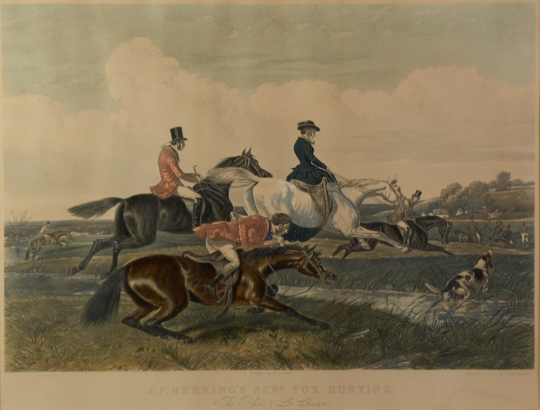 J HARRIS & C QUENTERY AFTER J F HERRING SENIOR HAND COLOURED AQUATINTS, FOUR 'J F Herring's Fox - Image 2 of 4