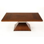 STYLISH MODERN TOLA WOOD COFFEE TABLE, 18 ½” (47cm) high, 48” x 28” (122cm x 71cm),