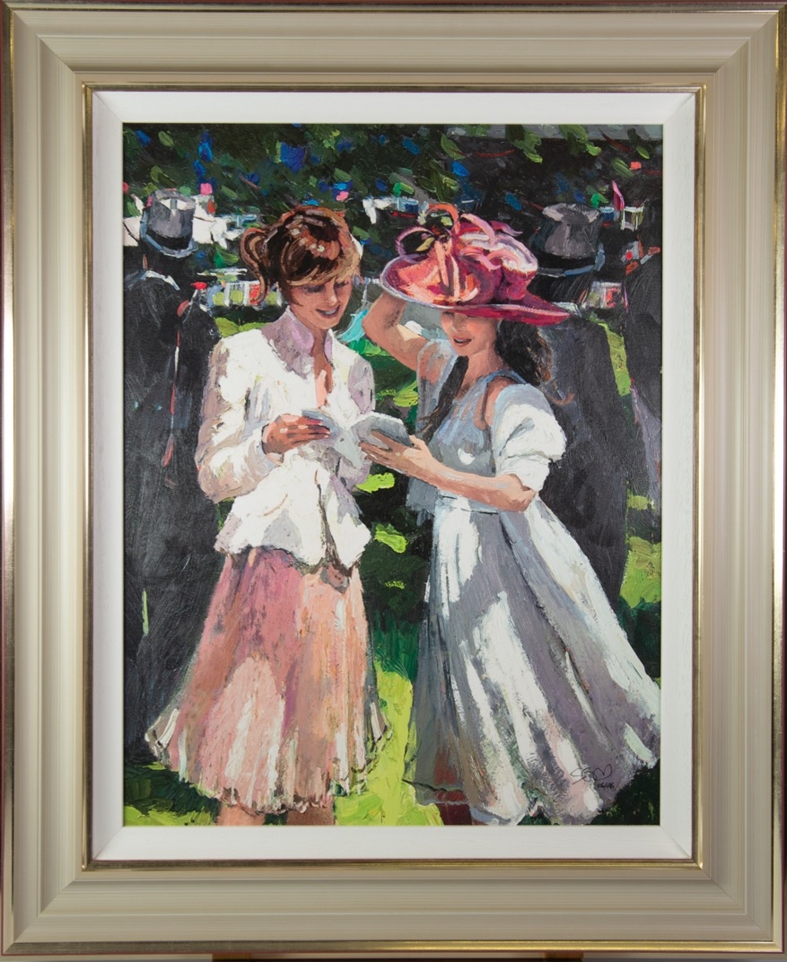 SHEREE VALENTINE DAINES (1959) ARTIST SIGNED LIMITED EDITION COLOUR PRINT ‘Royal Ascot Ladies Day - Image 2 of 2