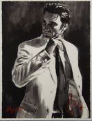 FABIAN PEREZ (1967) ARTIST SIGNED LIMITED EDITION PRINT FROM A MONOCHROME WATERCOLOUR ‘Study for