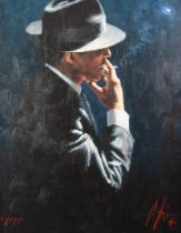 FABIAN PEREZ (1967) ARTIST SIGNED LIMITED EDITION COLOUR PRINT ‘Smoking Under the Light II’ (15/195)