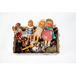 SELECTION OF TOURIST/COSTUME AND OTHER VINTAGE DOLLS, some costume dolls in original boxes; OTHER