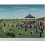 TOM DODSON ARTIST SIGNED LIMITED EDITION COLOUR PRINT WITH BLINDSTAMP ‘Dancing in the Park’ (12/850)