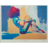 TOBY MULLIGAN (1969) ARTIST SIGNED LIMITED EDITION COLOUR PRINT ‘In Repose’ (358/500) no certificate