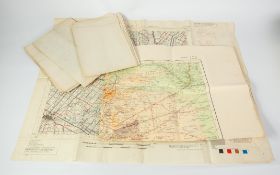 FIVE 1930's/40's ORDNANCE SURVEY MAPS RESPECTIVELY INNSBRUCK, WIEN, EGYPT, ADRIA and IMOLA (5)