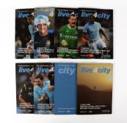 FOOTBALL PROGRAMMES-8 MANCHESTER CITY PROGRAMMES 2009/10 and  14 MANCHESTER CITY PROGRAMMES 2013-14