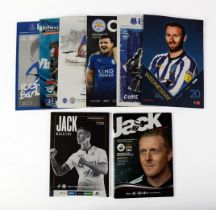 FOOTBALL PROGRAMMES-8 MANCHESTER CITY AWAY PROGRAMMES - Birmingham City 1996/97; Swansea 2014/15;