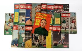EIGTHEEN CHARLES BUCHAN'S FOOTBALL MONTHLYS, from January 1955 - June 1956 PLUS 31 OTHER CHARLES