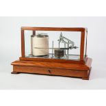 PROBABLY MID 20TH CENTURY CASELLA LONDON BAROGRAPH of traditional form in a light mahogany and