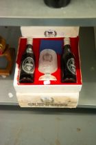 FIVE GUINNESS SILVER JUBILEE PACKS, CONTAINING TWO BOTTLES OF GUINNESS AND A GLASS