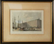 SIX NINETEENTH CENTURY COLOURED ENGRAVINGS RELATING TO LIVERPOOL: ST. PETER’S COLLEGE’ ST. GEORGE’