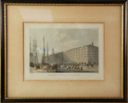 SIX NINETEENTH CENTURY COLOURED ENGRAVINGS RELATING TO LIVERPOOL: ST. PETER’S COLLEGE’ ST. GEORGE’