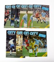 FOOTBALL PROGRAMMES-10 MANCHESTER CITY HOME PROGRAMMES, 1986/87 - Manchester United, Arsenal, TEN