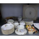 A SET OF ROYAL WORCESTER CHINA COLLECTORS PLATES, THORNBURN MAMMALS, CIRCA 1991 WITH A ROYAL WEDDING