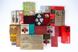 SMALL SELECTION OF ITEMS RELATING TO CARD GAMES, including: WOODEN WHIST MARKERS, TWO BOXED SETS