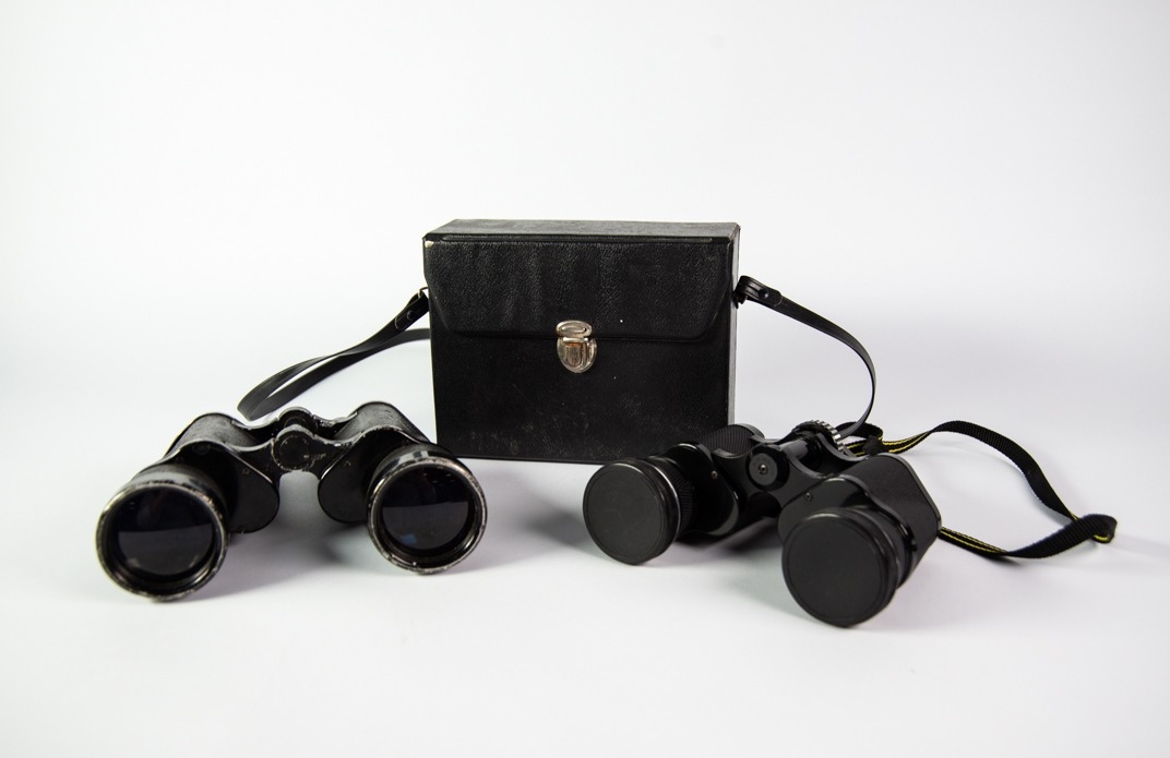 TWO PAIRS OF FIELD BINOCULARS, comprising: PAIR OF MIRANDA 8x40, in case, and a PAIR OF 7x50, (2)