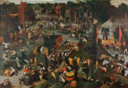 AFTER PIETER BRUEGHEL II COLOUR PRINT Flemish Fair 19 ½” x 28” (49.5cm x 71cm)