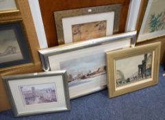 MICHAEL D BARNFATHER ARTIST SIGNED COLOUR PRINT Farmstead in Winter 11 ½” x 24” (29.2cm x 61cm)