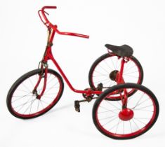 LINES BROTHERS TRI-ANG, CIRCA 1940s CHILD'S TRICYCLE, with maker's badge, probably original solid