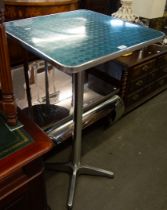 ALLOY HIGH TABLE, HAVING SQUARE TOP