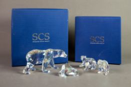 BOXED SWAROVSKI ANNUAL EDITION 2011 ‘POLAR BEAR-SIKU’ GLASS MODEL AND PLAQUE, together with THE ‘