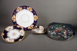 LATE 19TH CENTURY COALPORT CHINA TRIO, TEACUPS, SAUCER AND SIDE PLATE
